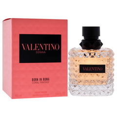 Valentino Coral Fantasy cap detail emphasizes premium design and a luxurious fragrance experience