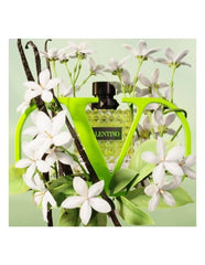 Valentino Green Stravaganza edp-atomizer closeup suggests precise application at wrists