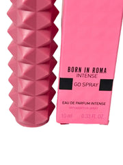 Valentino Donna Born in Roma Intense packaging showcases premium fragrance branding.