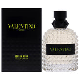 Valentino Uomo Yellow Dream bottle front view emphasizes citrus-driven freshness for daily wear
