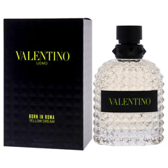 Valentino Uomo Yellow Dream packaging showcases premium presentation for gifting