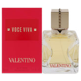 Valentino Voce Viva bottle closeup highlighting vibrant pink glass for daily elegance