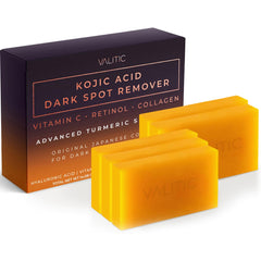 VALITIC Kojic Acid Dark Spot Soap Bar lathering for smoother, more even-toned skin.