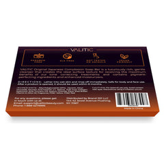 VALITIC Kojic Acid Dark Spot Soap ingredients hyaluronic acid and vitamin E nourish skin.