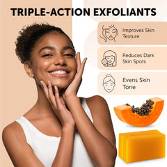 VALITIC Papaya and Turmeric action highlights exfoliation and subtle radiance