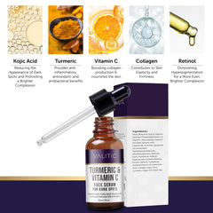 VALITIC Vitamin C Serum texture swatch demonstrates lightweight absorption