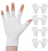 ValueBargain guantes eccema algodón dedos abiertos para uso diario con pantalla táctil.