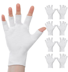ValueBargain guantes eccema algodón dedos abiertos para uso diario con pantalla táctil.