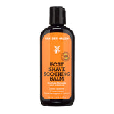 Van Der Hagen post-shave soothing balm unscented tube provides quick-absorbing moisture after shaving.