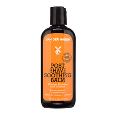 Van Der Hagen post-shave soothing balm unscented tube provides quick-absorbing moisture after shaving.