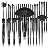 Vander 32pc makeup brush set with eye and face brushes for complete looks.