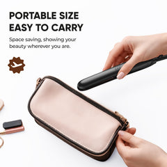 VANESSA PRO Mini Flat Iron dual voltage world-travel close-up emphasized for global styling.