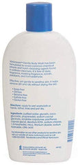 Vanicream Free and Clear body wash bottle front emphasizes soap-free, pH-balanced cleansing