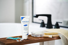Vanicream Shave Cream jar-closeup—hydrating feel for soft, comfortable skin