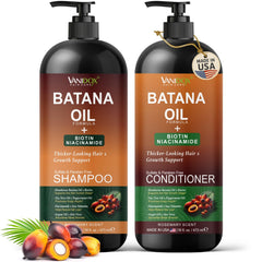 VANIDOX Batana Oil Shampoo bottle front for fuller-looking hair