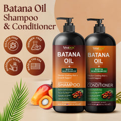 VANIDOX Batana Oil Shampoo bottle side showing sulfate-free formula