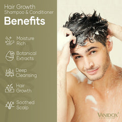 VANIDOX conditioner bottle closeup showcasing deep moisture for softer hair.
