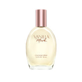 Vanilla Musk Cologne Spray bottle close-up, compact for on-the-go fragrance application.