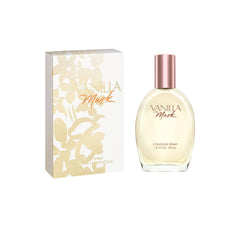 Vanilla Musk portable bottle hand-held shot, purse-friendly for travel spritzes.