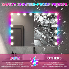 VANITII GLOBAL vanity mirror front-back light for tailored brightness during skincare