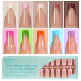 Vansiho 300Pcs French gel nail tips pack for DIY manicure