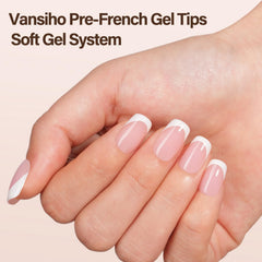 Vansiho soft gel nail tips provide natural fit and easy DIY applications.