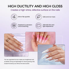 VANSISOS base and top coat: enhances adhesion and long-lasting shine.