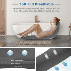 Vanstormy machine-washable bath pillow is easy to care for between soothing soaks.