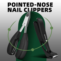 Vanwin heavy-duty toenail clippers with wide jaw for thick nails.