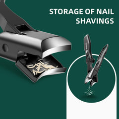 VANWIN nail-clippers safety-lock with catcher prevents splashes