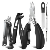 Vanwin angled-head toenail clippers with 38mm handle for precise trimming.