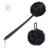VANZAVANZU loofah on-stick 17in handle for easy reach and gentle cleansing
