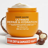 VAO Deep Conditioning Hair Mask jar closeup highlighting damaged hair restoration