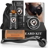 Varolan Growth Oil bottle pour promotes thicker, healthier beard.
