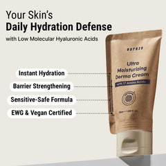 varuza Derma Cream absorbed on skin delivering a dewy finish