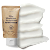 Varuza Ultra Moisturizing Derma Facial Cream tube closeup highlighting oil-free hydration.