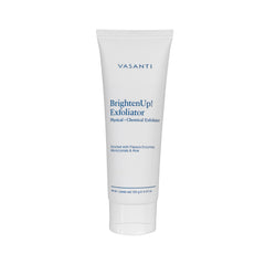 VASANTI Exfoliating Face Wash packaging shows the 120g bottle ready for daily use