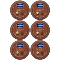 Vaseline Cocoa Glow 6-pack front view showing all tubes for everyday hydration