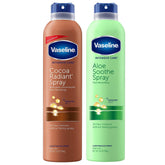 Vaseline Cocoa Radiant Spray bottle with cocoa butter scent for daily hydration