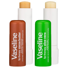 Vaseline Lip Therapy Cocoa Butter stick close-up showing smooth, rich texture