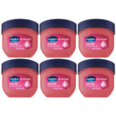 Vaseline Lip Therapy Rosy Lips mini jar close-up for hydrating lips.