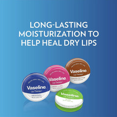 Three Vaseline Lip Therapy Rosy Lips tins displayed for travel or sharing