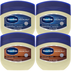 Vaseline Original jar close-up showing everyday moisture for dry skin.