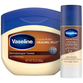 Vaseline Rich Moisturizing Healing Jelly Cocoa Butter provides deep hydration for dry skin.
