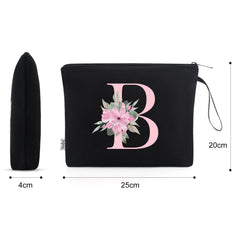 Vavabox A-Z makeup bag with initial print and heart design, a thoughtful gift.