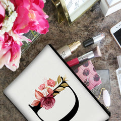 Vavabox makeup bag open with cosmetics inside for layout view