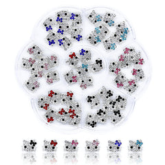 VCEOW kawaii kitty nail charms in six styles for chic nail art ideas.