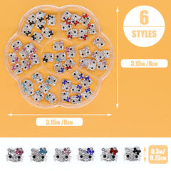 VCEOW lightweight metal nail art pieces designed for durable designs.