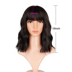 VCKOVCKO Short WaveWigs with breathable cap for comfortable all-day wear.