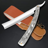 VCXOX professional straight razor folding-design for safe, compact storage and easy handling.